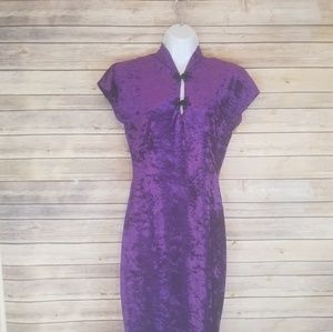 Price cut! Vintage Chinese Purple Evening Dress